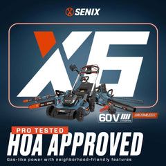 X6 60V Max* 12.0 Ah Lithium-ion Battery, B120X6 | Batteries | SENIX Tools