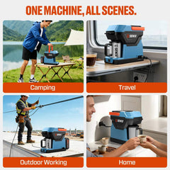 X2 20V Max* Portable Hybrid Coffee Maker (5.0 Ah Battery, Charger & AC Adapter Included)