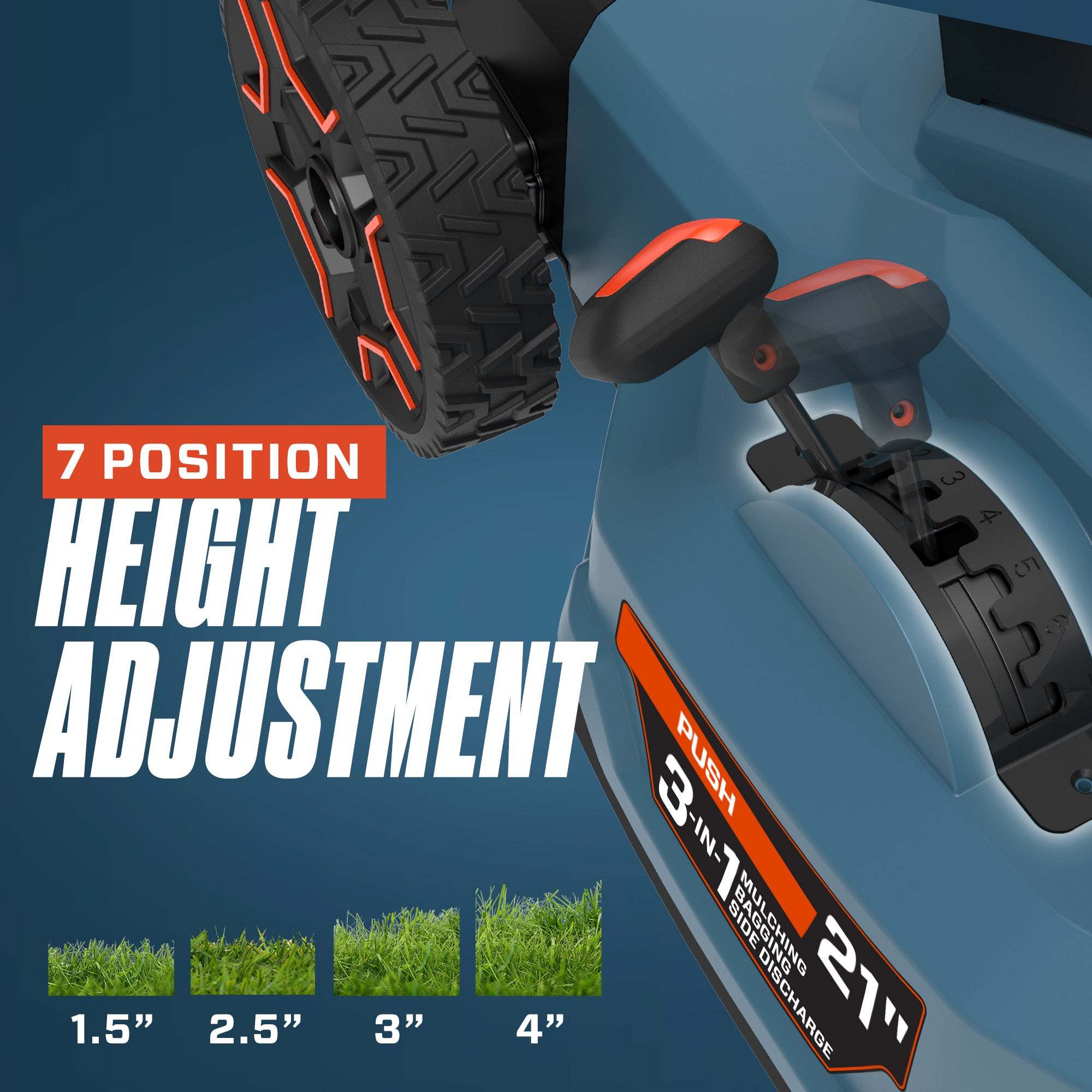 X6 60V Max* 21" Cordless Push Lawn Mower, Brushless (6.0 Ah Battery & | Lawn Mowers | SENIX Tools