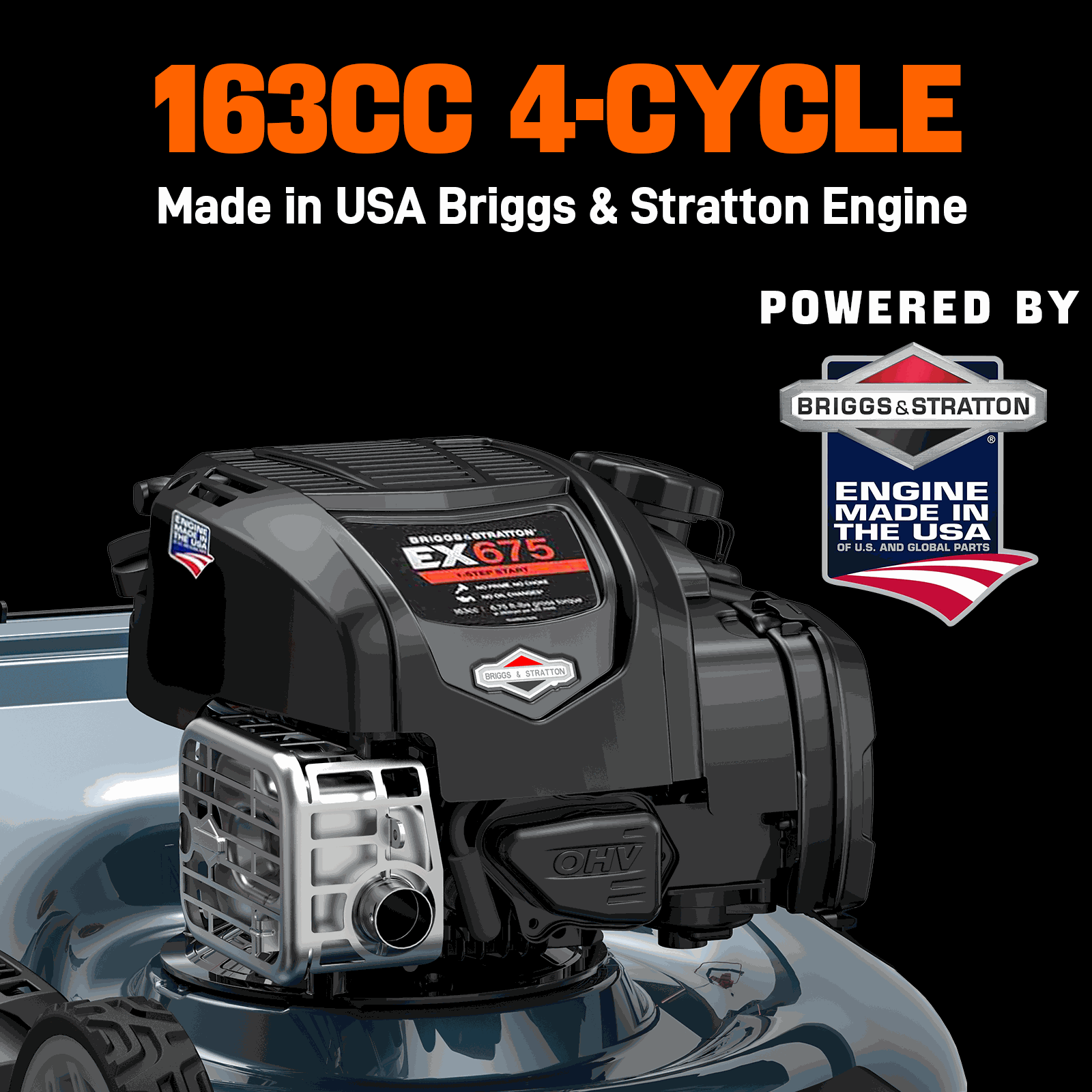 SENIX 22" 163cc Briggs & Stratton Engine Gas Self-Propelled Lawn Mower | SENIX Tools