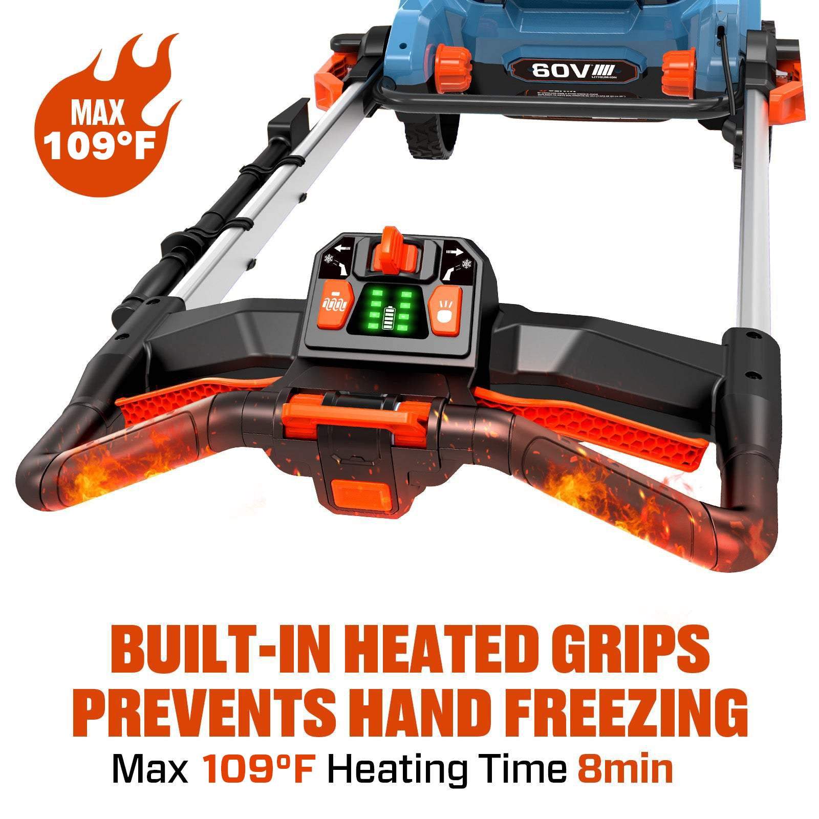 SENIX X6 60V Fall & Winter Cleanup Combo Kit – 21" Snow Blower & 810 CFM Leaf Blower