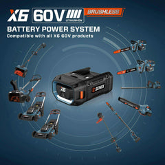 X6 60V Max* 21" Self-Propelled Cordless Lawn Mower, Brushless (8.0 Ah  | Lawn Mowers | SENIX Tools
