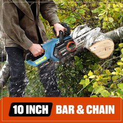 X2 20V Max* 10" Cordless Chainsaw, Brushless (2.5 Ah Battery & Charger Included)