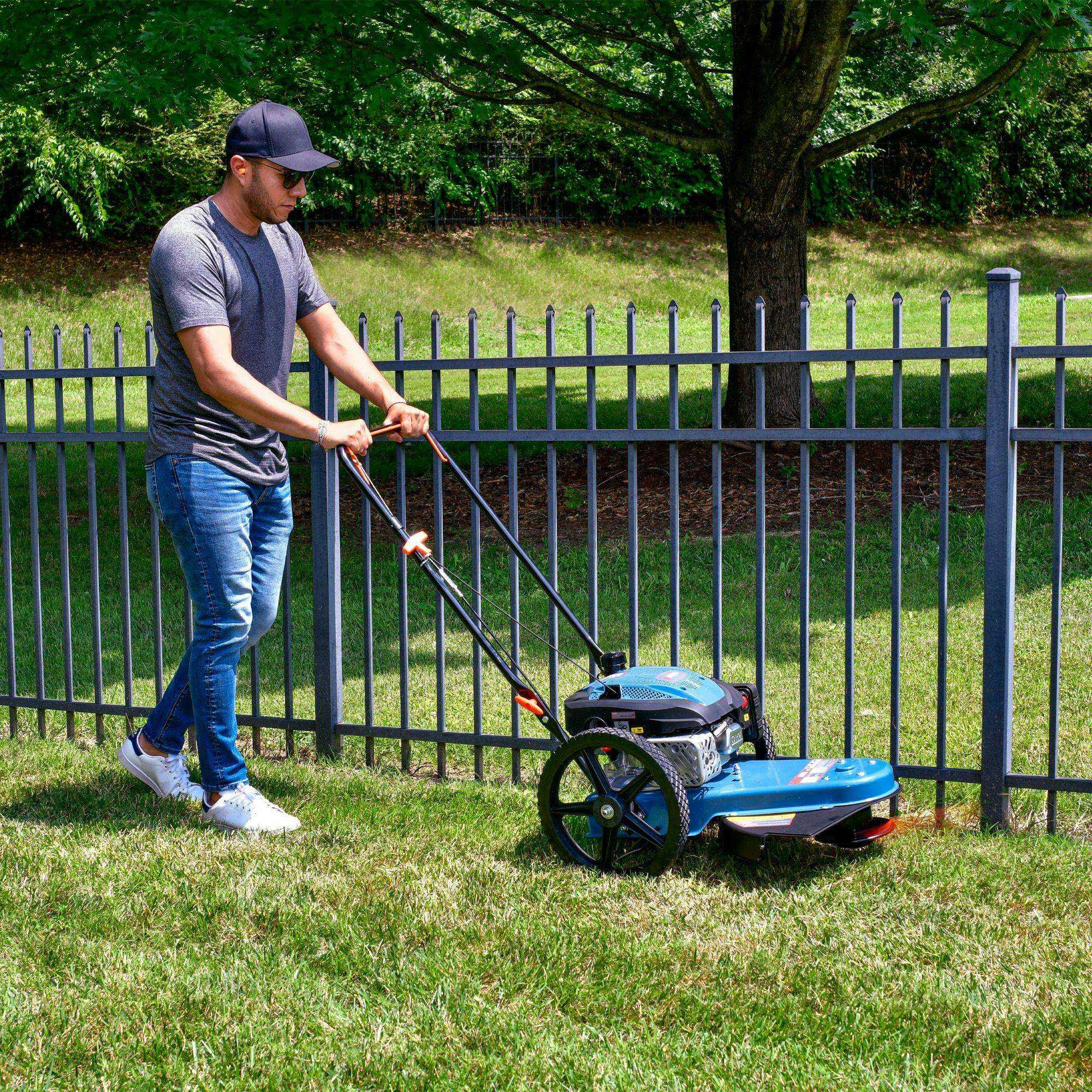 SENIX 22" 160cc 4-Cycle Gas Powered High Wheel String Trimmer | String Trimmers | SENIX Tools