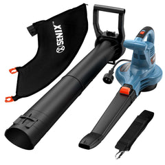 12 Amp Corded Electric 3-in-1 Leaf Blower, Vacuum, and Mulcher