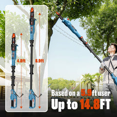 8 Amp 8" Corded Electric Pole Saw