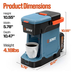 X2 20V Max* Portable Hybrid Coffee Maker (5.0 Ah Battery & Charger Included)