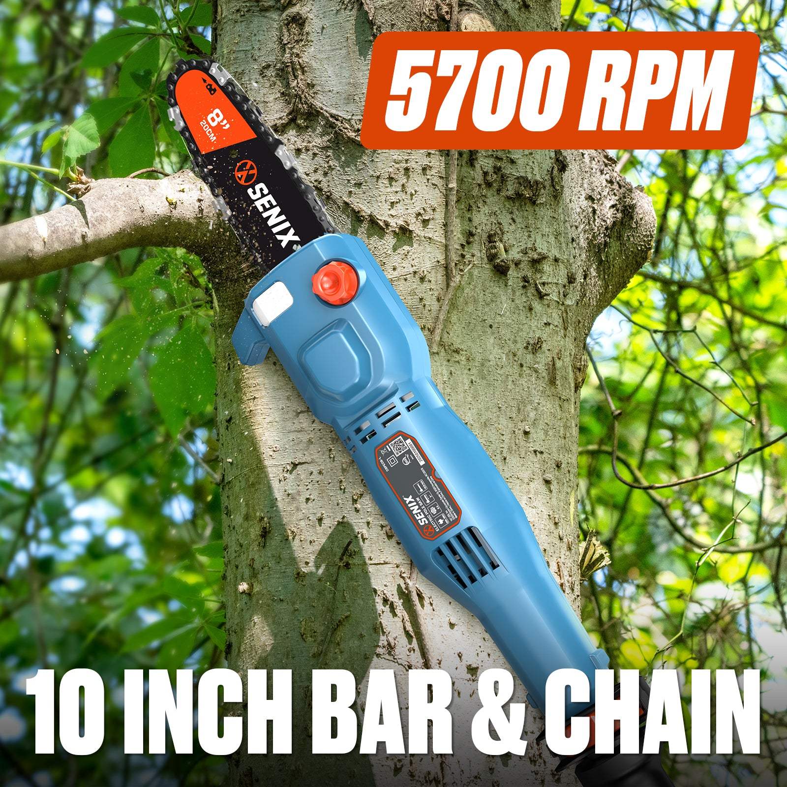 8 Amp 8" Corded Electric Pole Saw