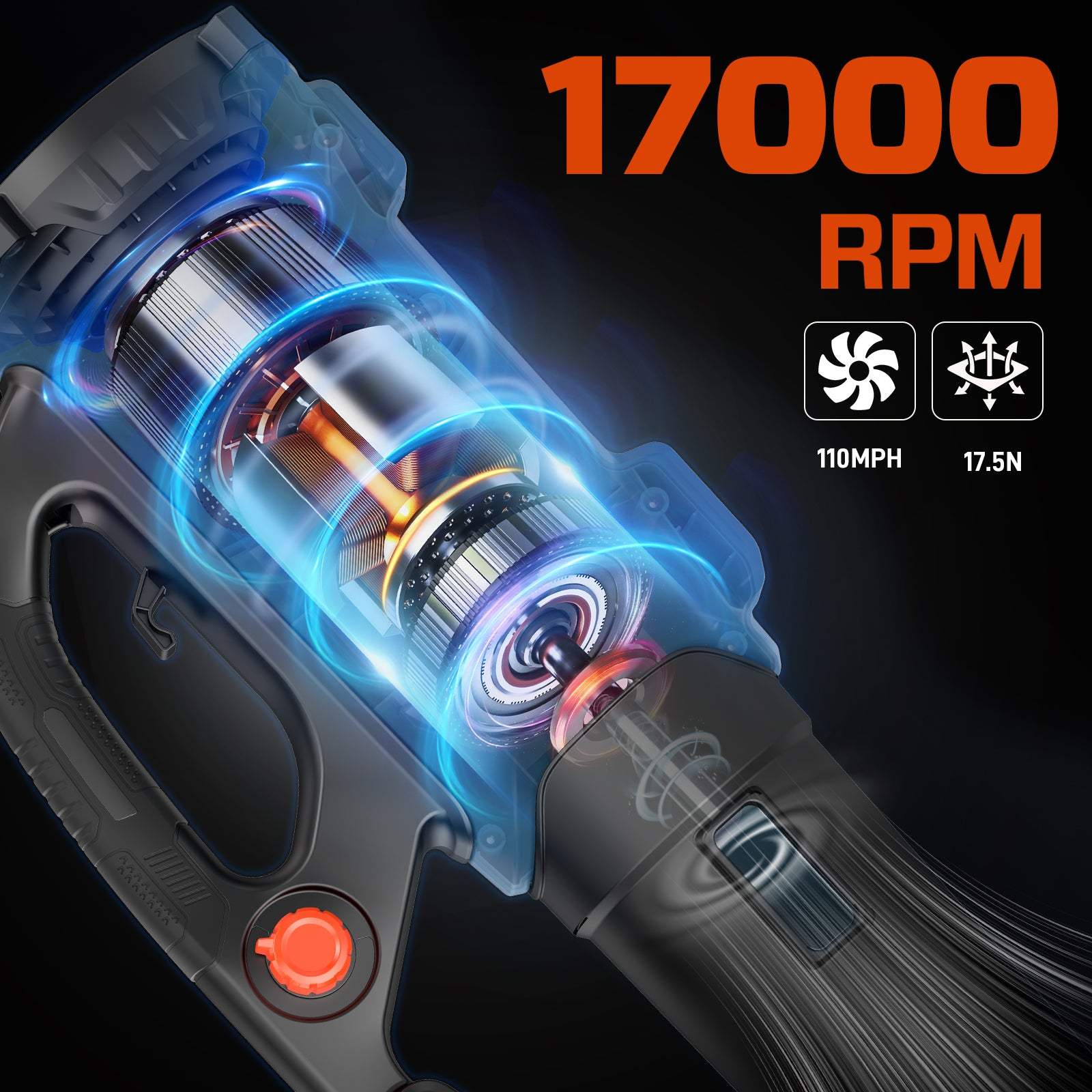12 Amp Corded Electric Leaf Blower