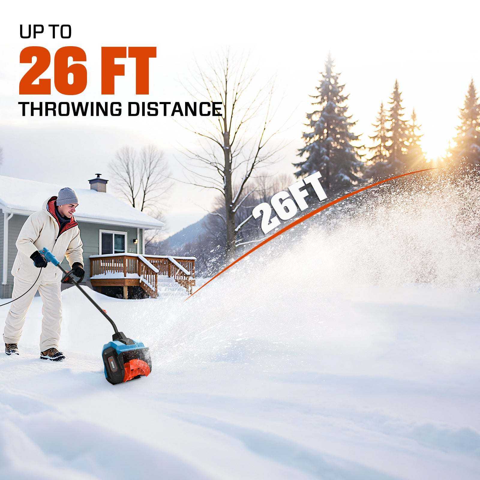 12 Amp 13" Corded Snow Shovel