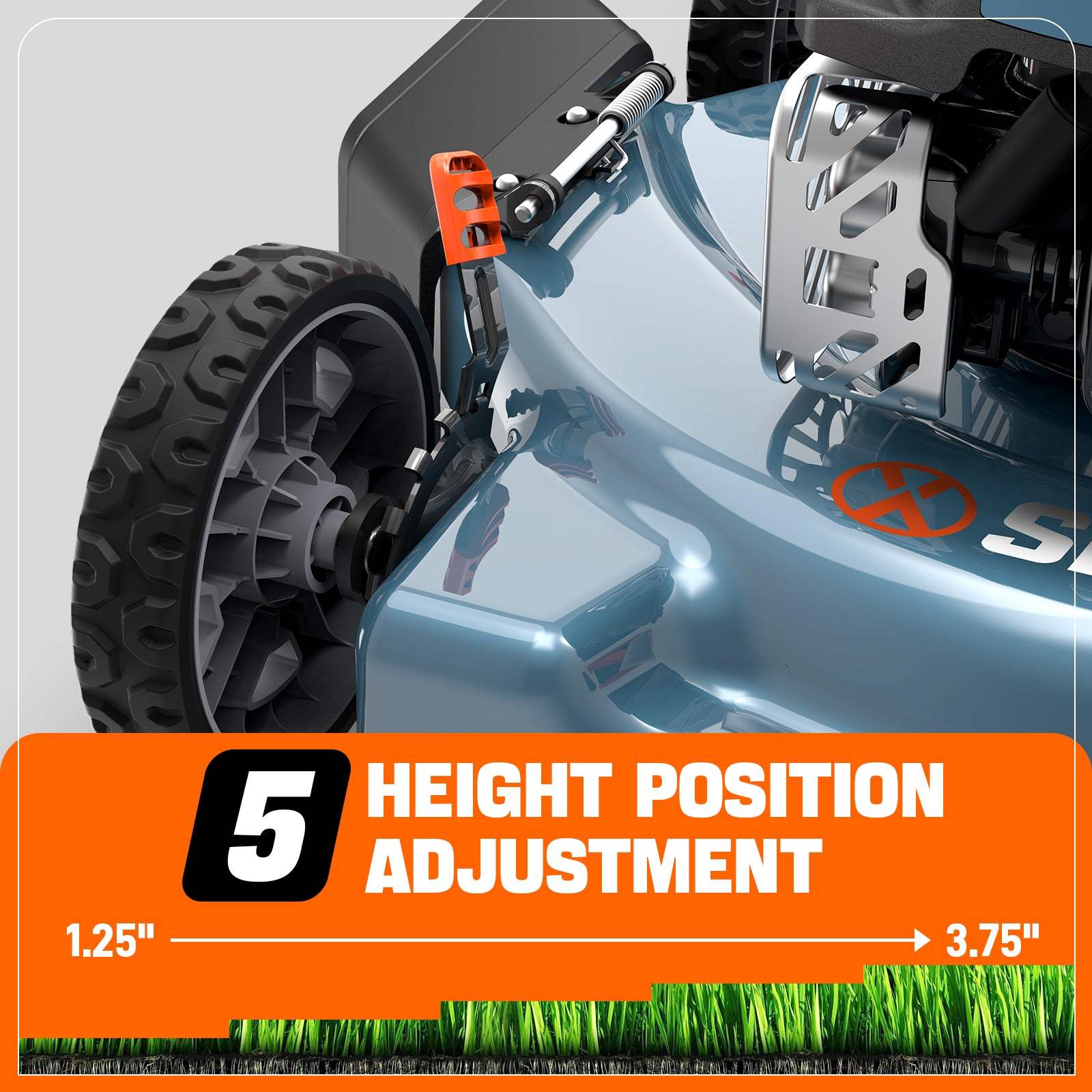 SENIX 20" 144cc 4-Cycle Gas Push Lawn Mower | SENIX Tools