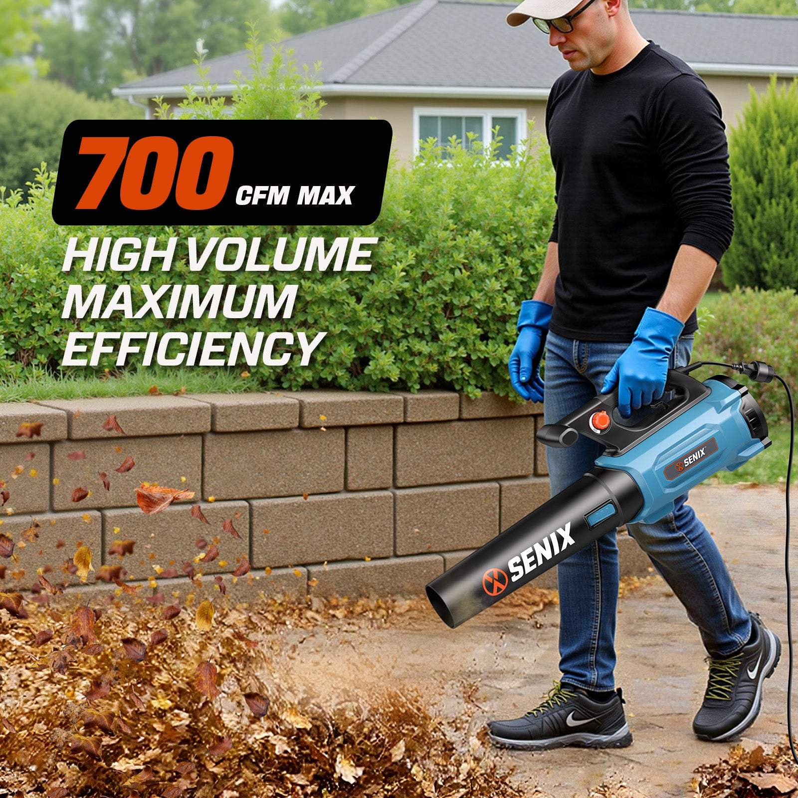 12 Amp Corded Electric Leaf Blower