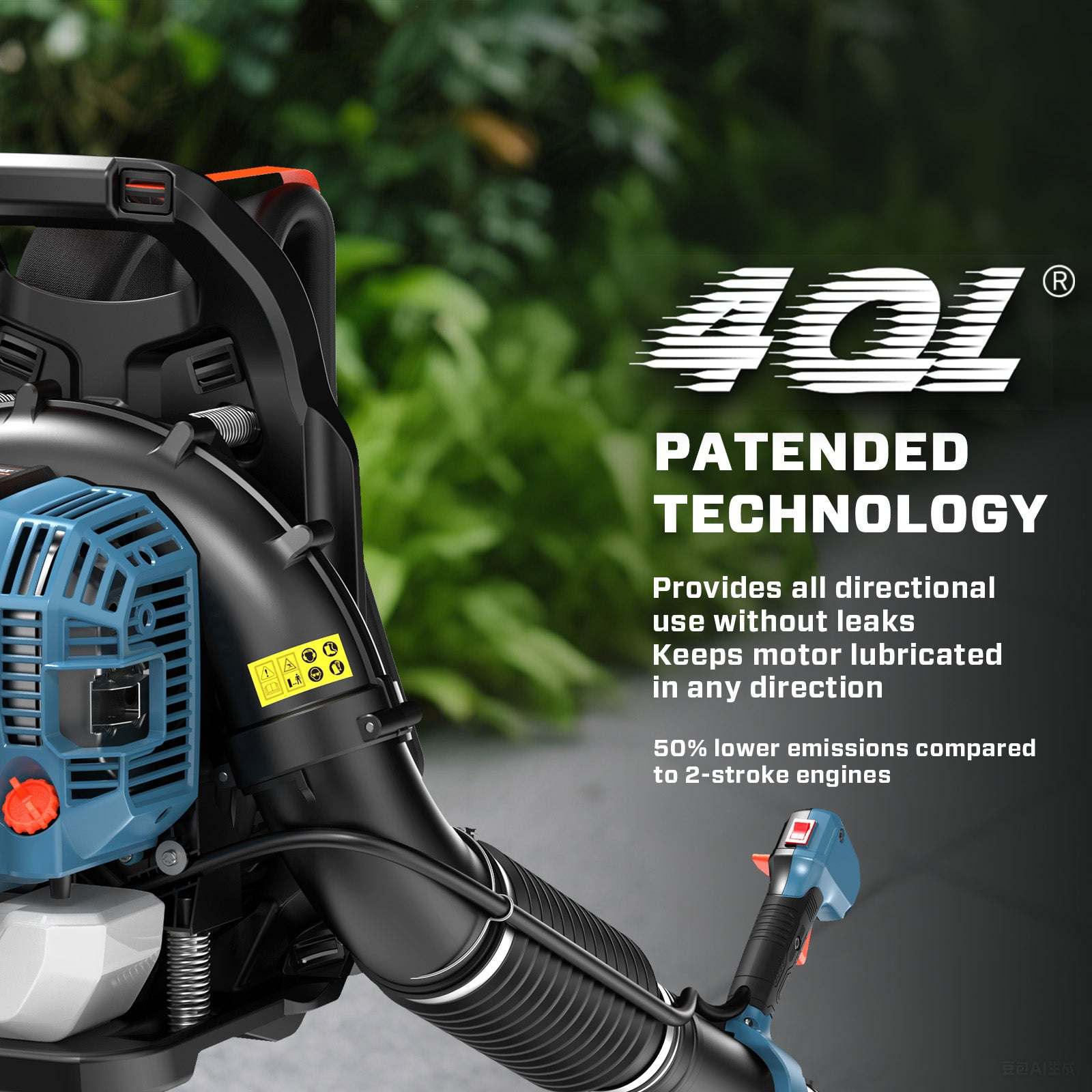 4QL® 49cc 4-Cycle Gas Backpack Leaf Blower
