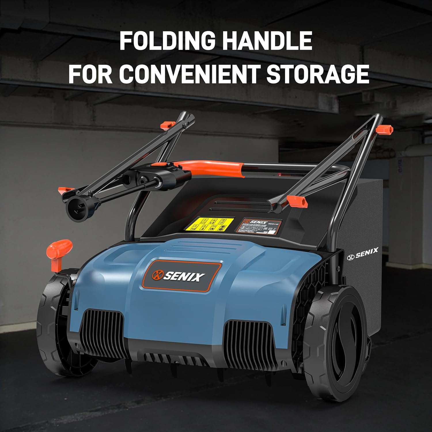 12 Amp 12.6" Corded Electric Dethatcher & Scarifier Combo | Dethatchers| SENIX Tools