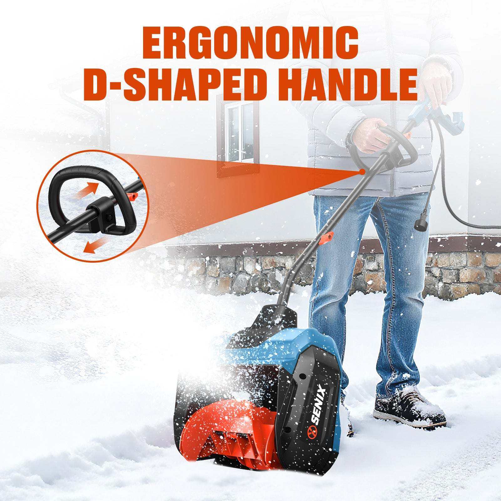 12 Amp 13" Corded Snow Shovel
