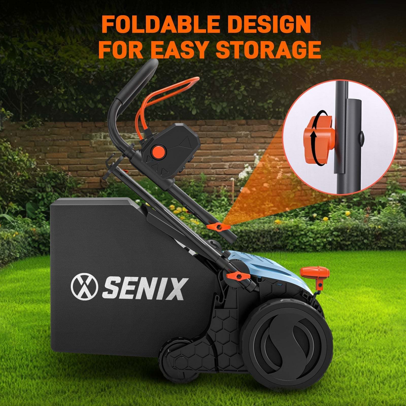 13 Amp 15" Corded Electric Dethatcher & Scarifier Combo | Dethatchers | SENIX Tools