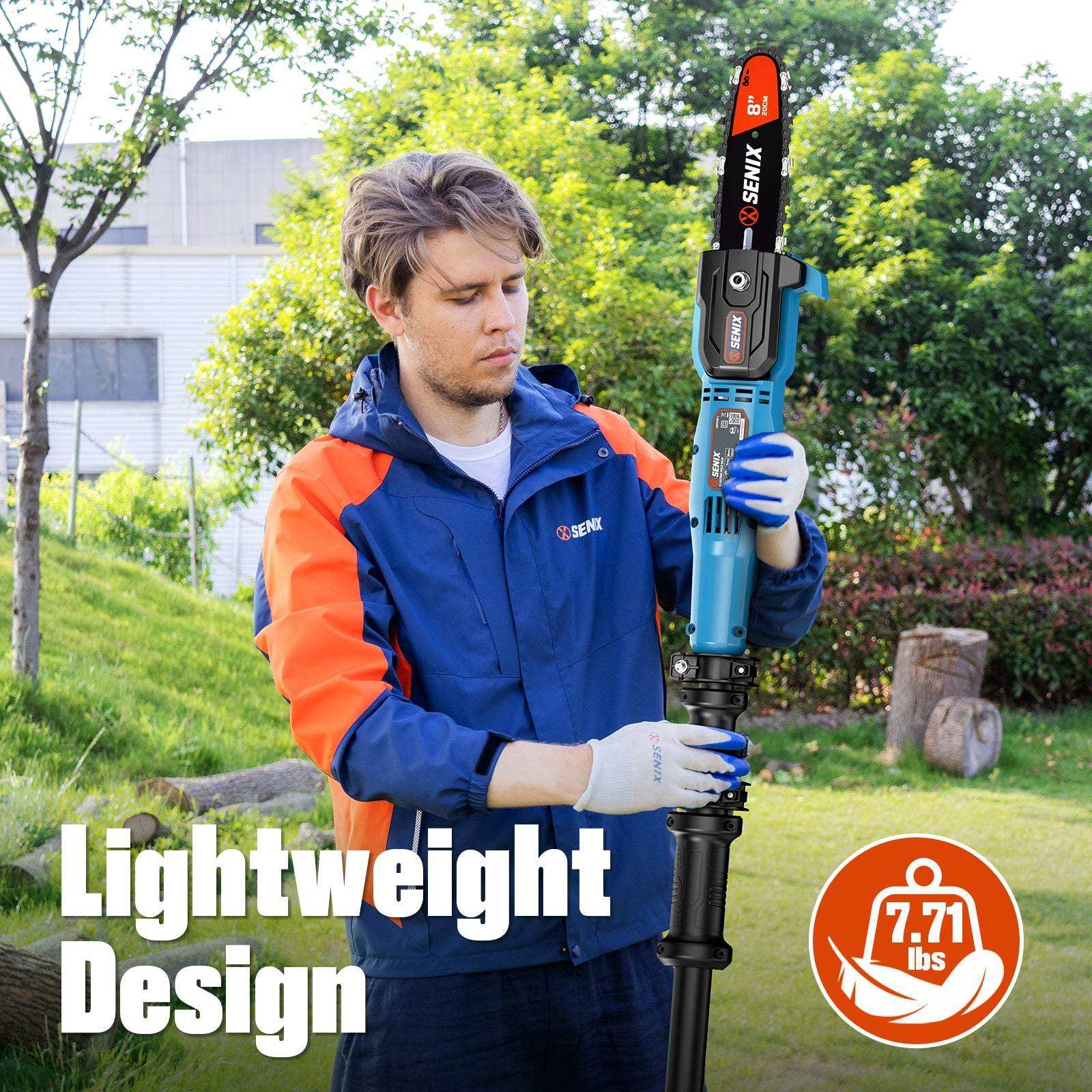SENIX X6 60V 18" Cordless Brushless Chainsaw, CSX6-M1
