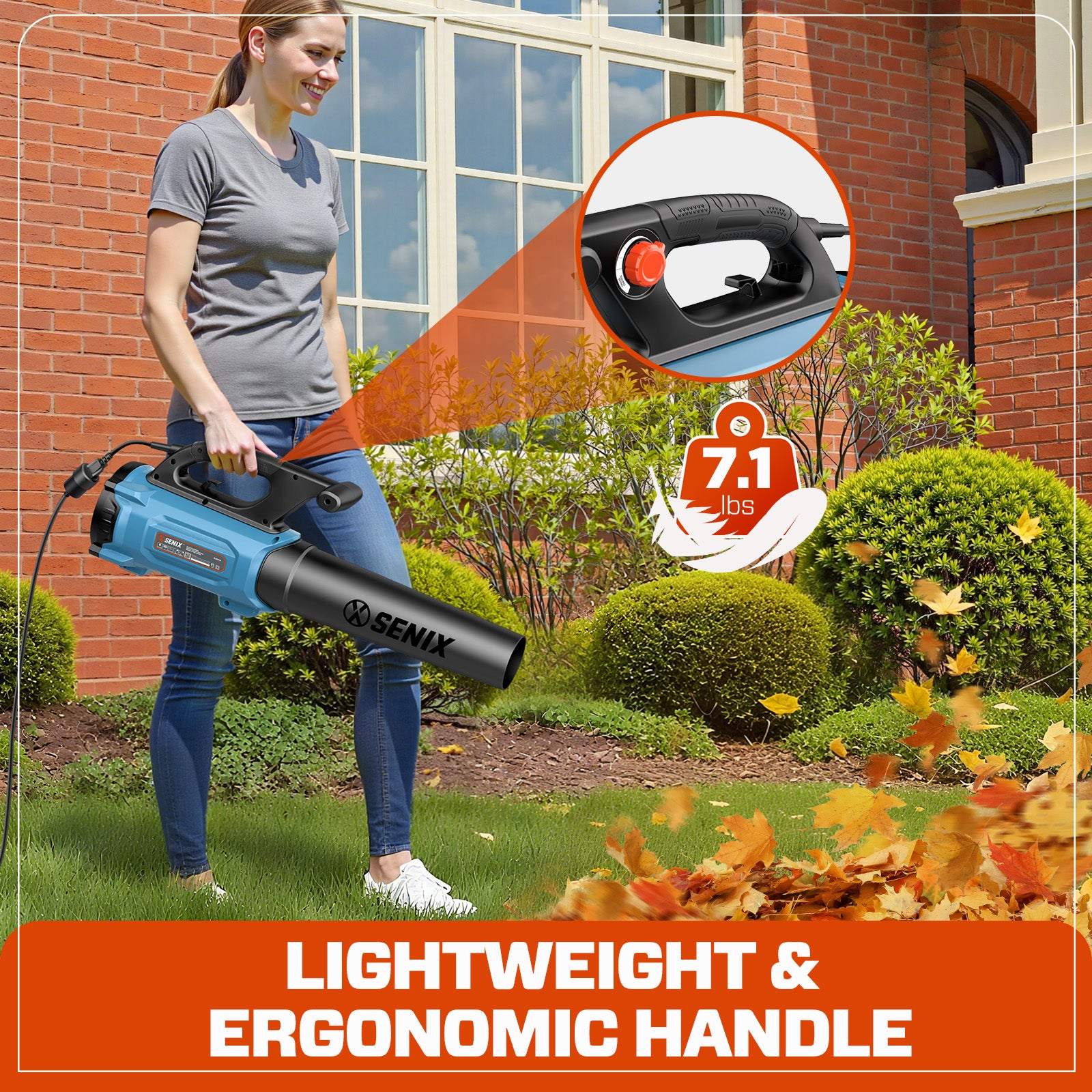 12 Amp Corded Electric Leaf Blower