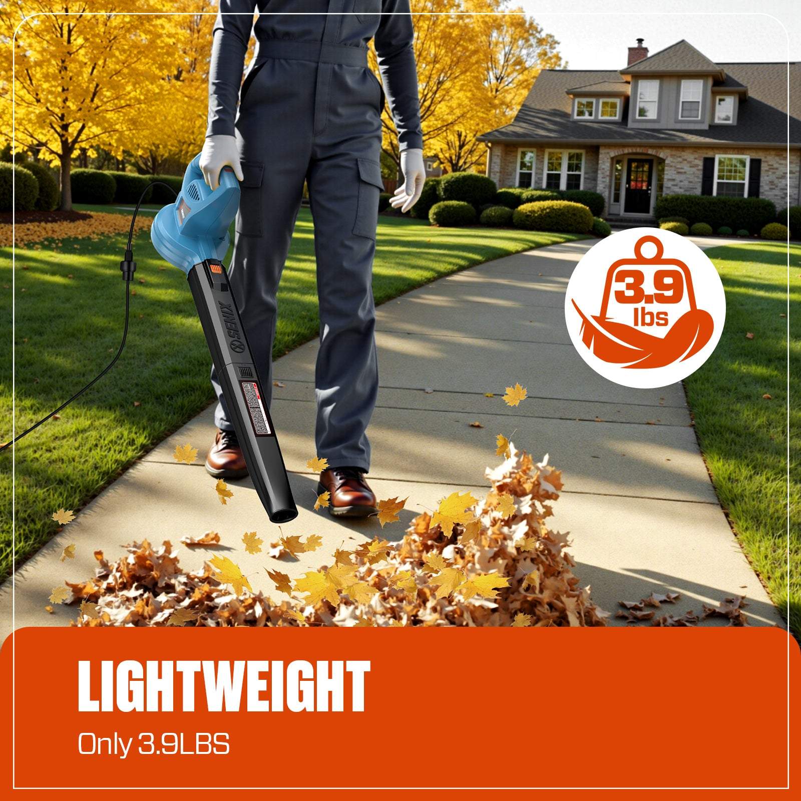 6 Amp Corded Electric Leaf Blower