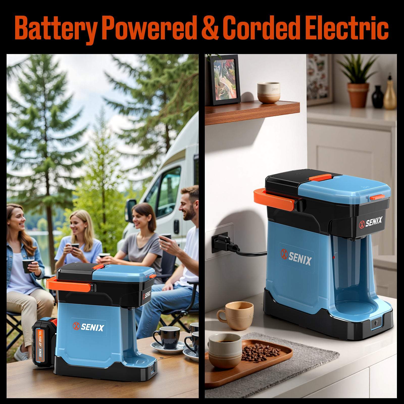 X2 20V Max* Portable Hybrid Coffee Maker (5.0 Ah Battery & Charger Included)