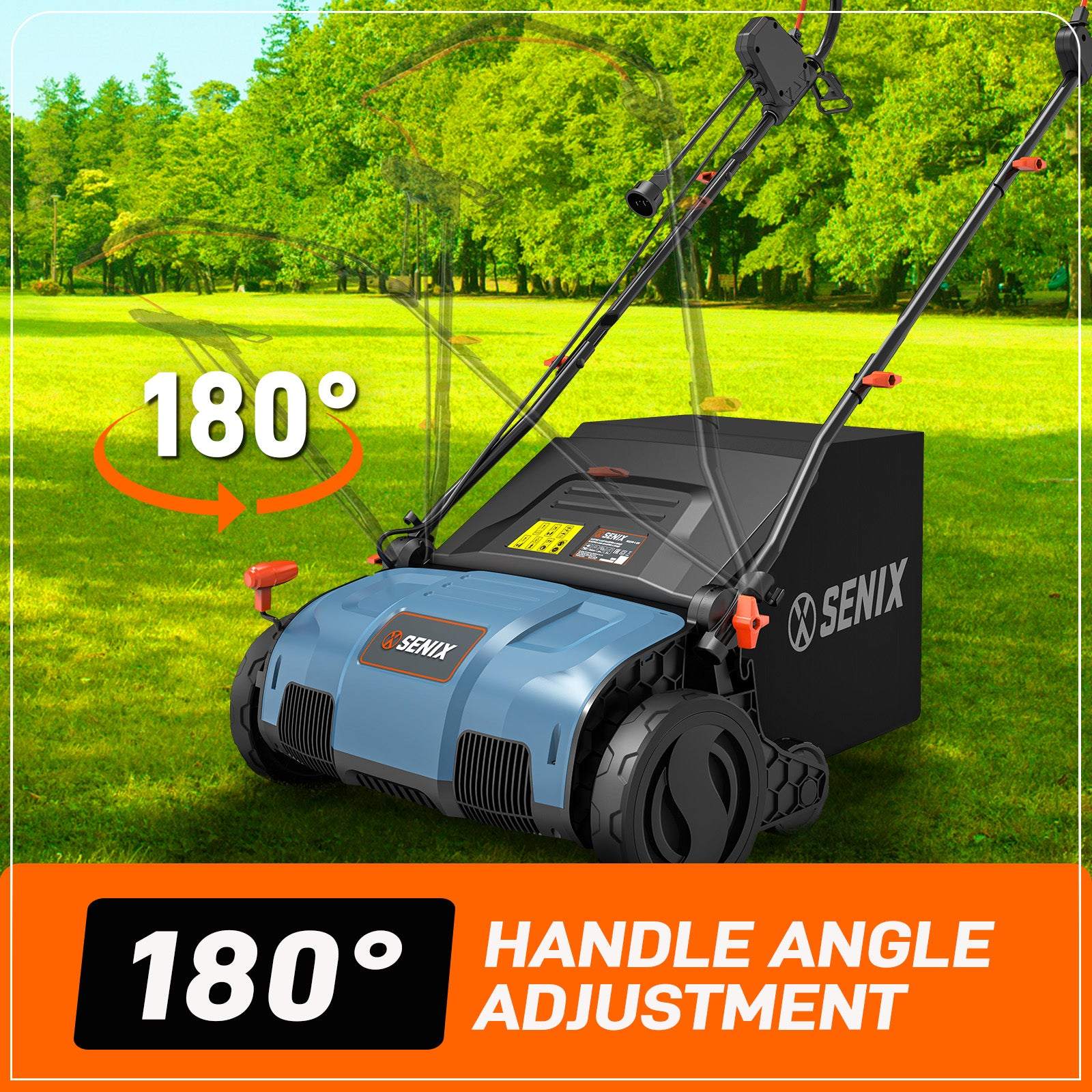 13 Amp 15" Corded Electric Dethatcher & Scarifier Combo