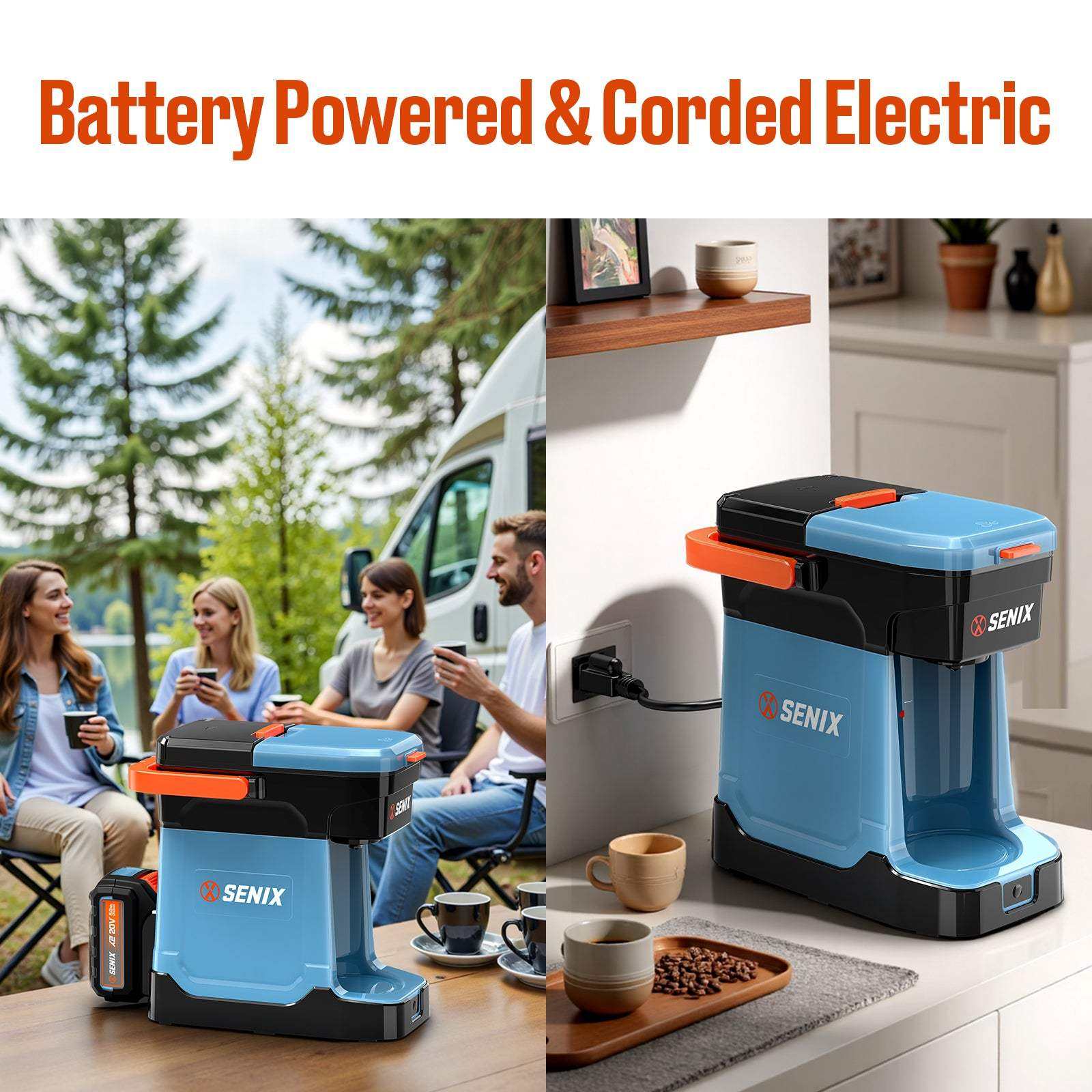 X2 20V Max* Portable Hybrid Coffee Maker (5.0 Ah Battery & Charger Included)