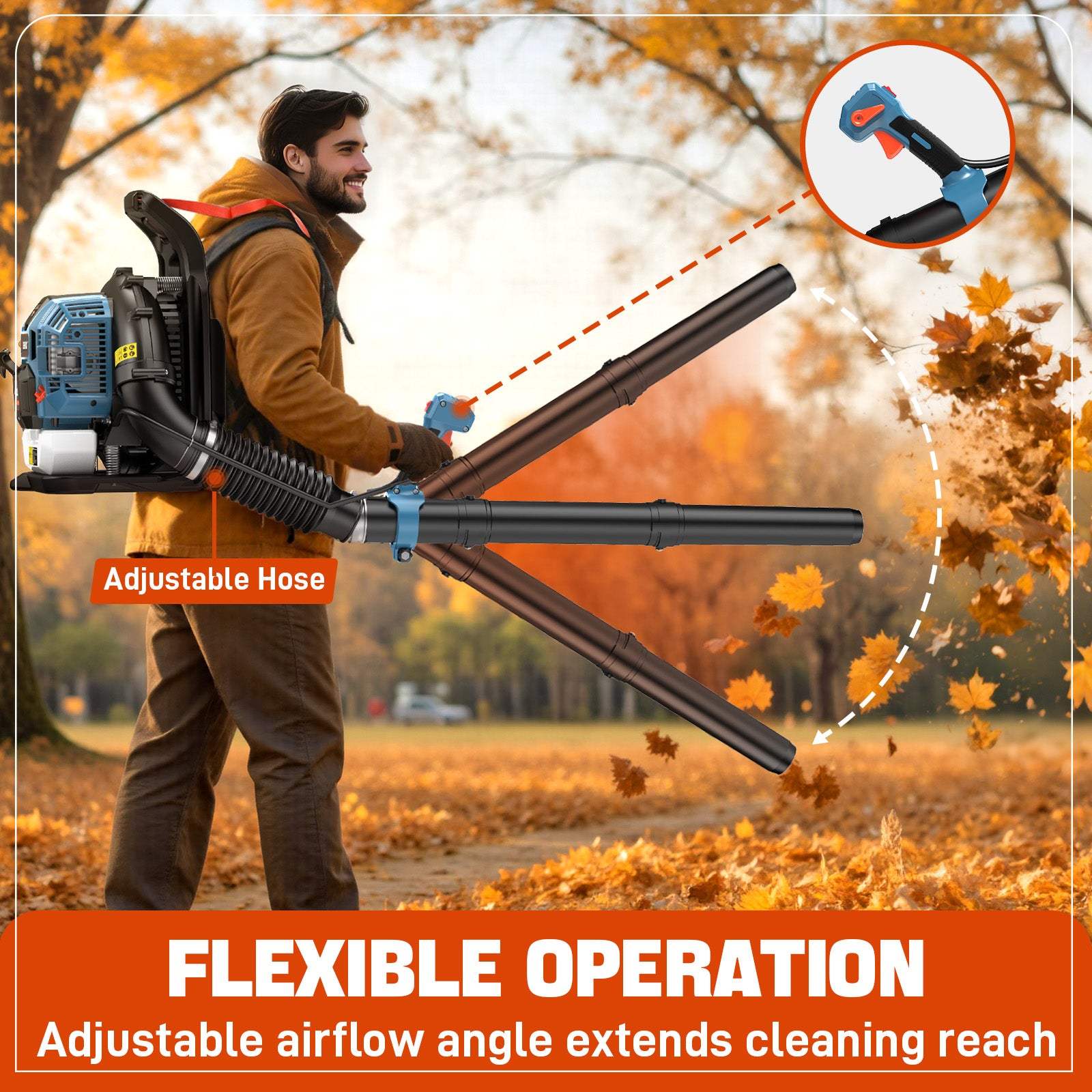 4QL® 49cc 4-Cycle Gas Backpack Leaf Blower