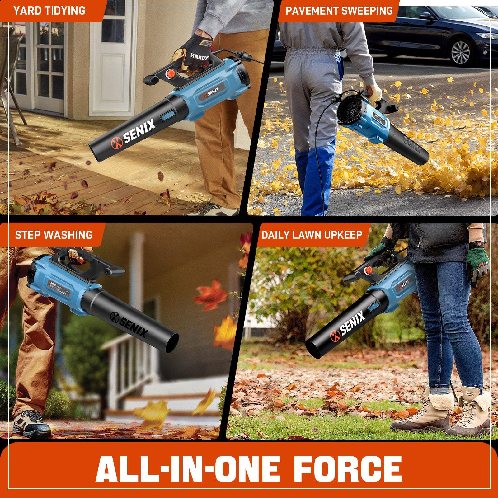 12 Amp Corded Electric Leaf Blower