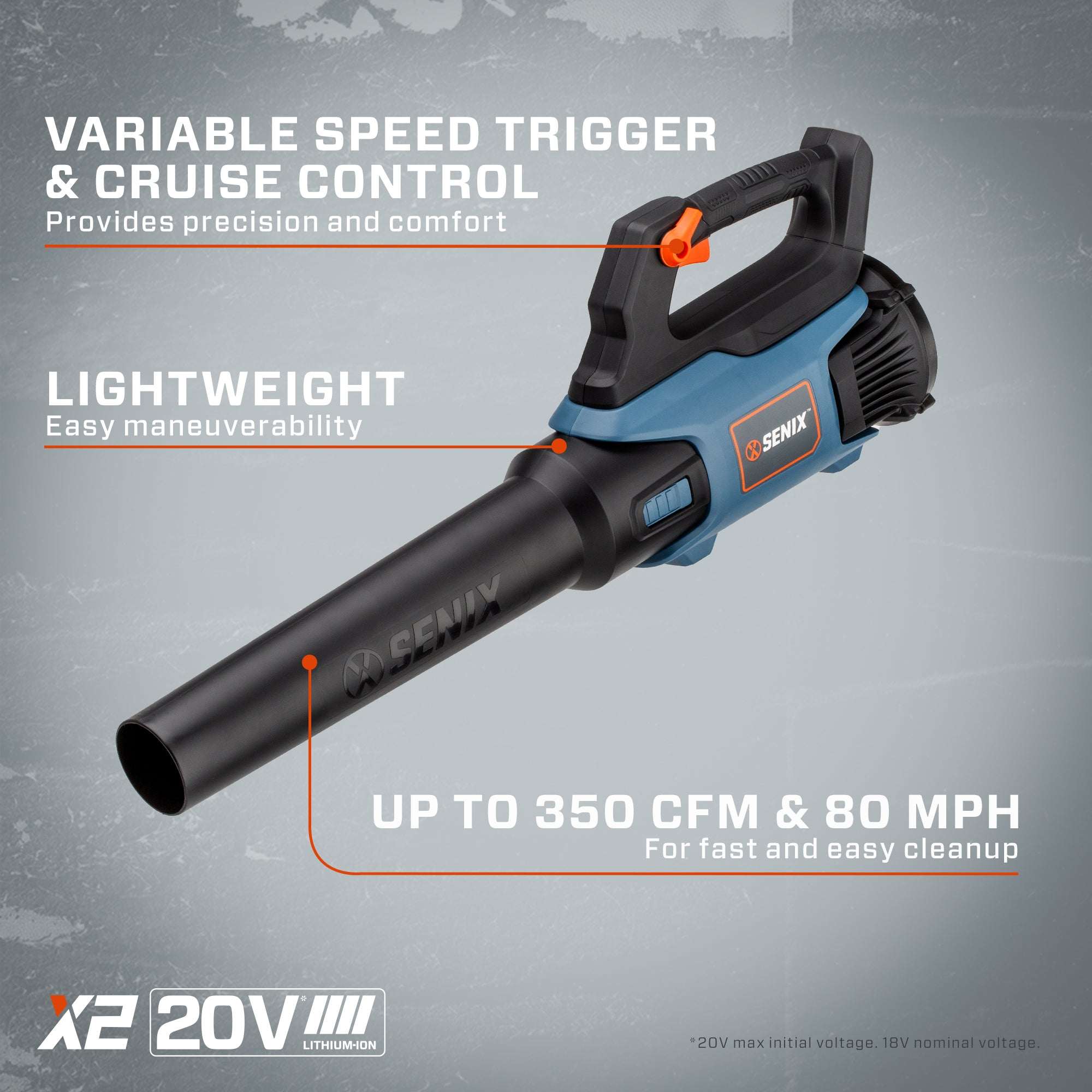 X2 20V Max* 2-Tool Cordless Combo Kit, 10" Cordless String Trimmer & L | Combo Kits | SENIX Tools