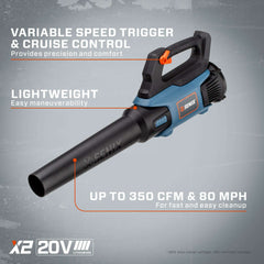 X2 20V Max* 2-Tool Cordless Combo Kit, 10" Cordless String Trimmer & L | Combo Kits | SENIX Tools