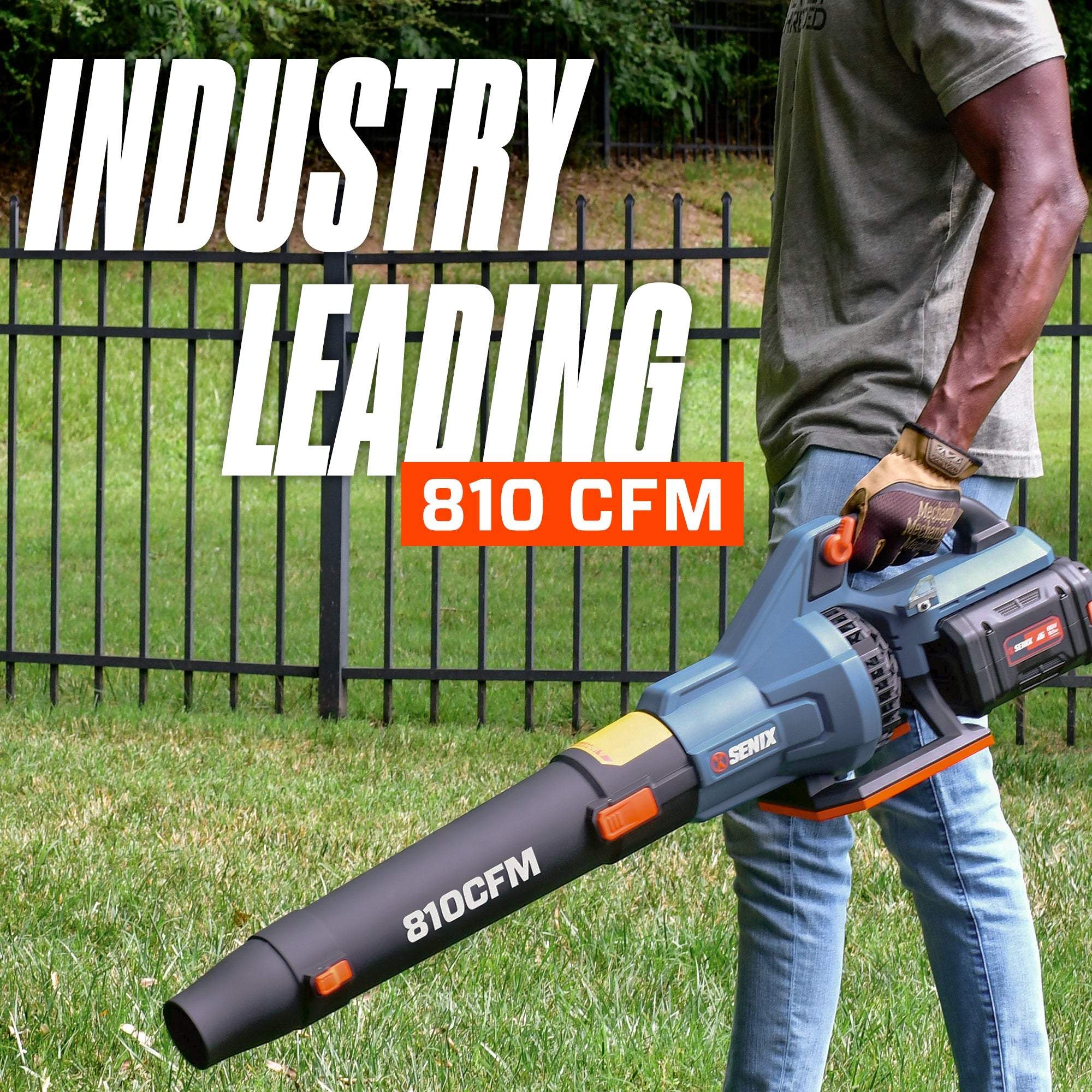 X6 60V Max Cordless Leaf Blower, Brushless (Battery & Charger Included) | Leaf Blowers | SENIX Tools