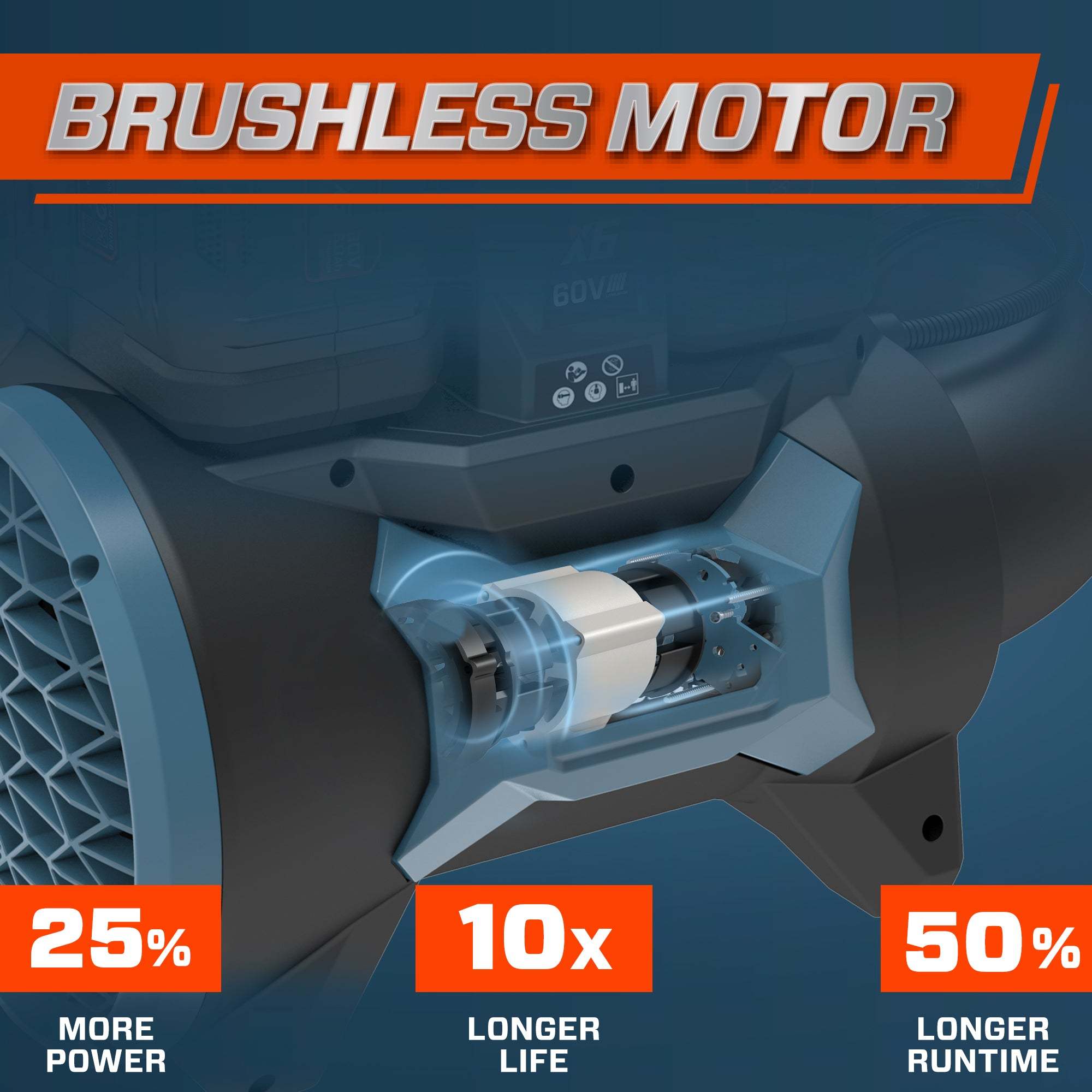 X6 60V Max* Cordless Backpack Blower, Brushless (Two 6.0 Ah Batteries & Charger Included)