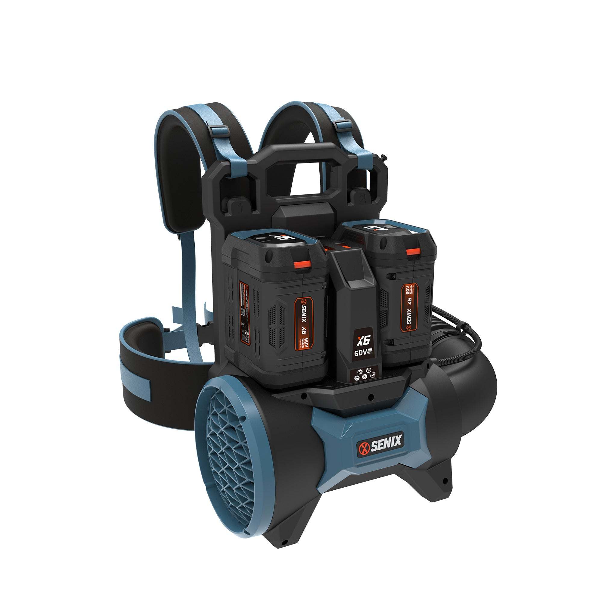 X6 60V Max* Cordless Backpack Blower, Brushless (Two 6.0 Ah Batteries & Charger Included)