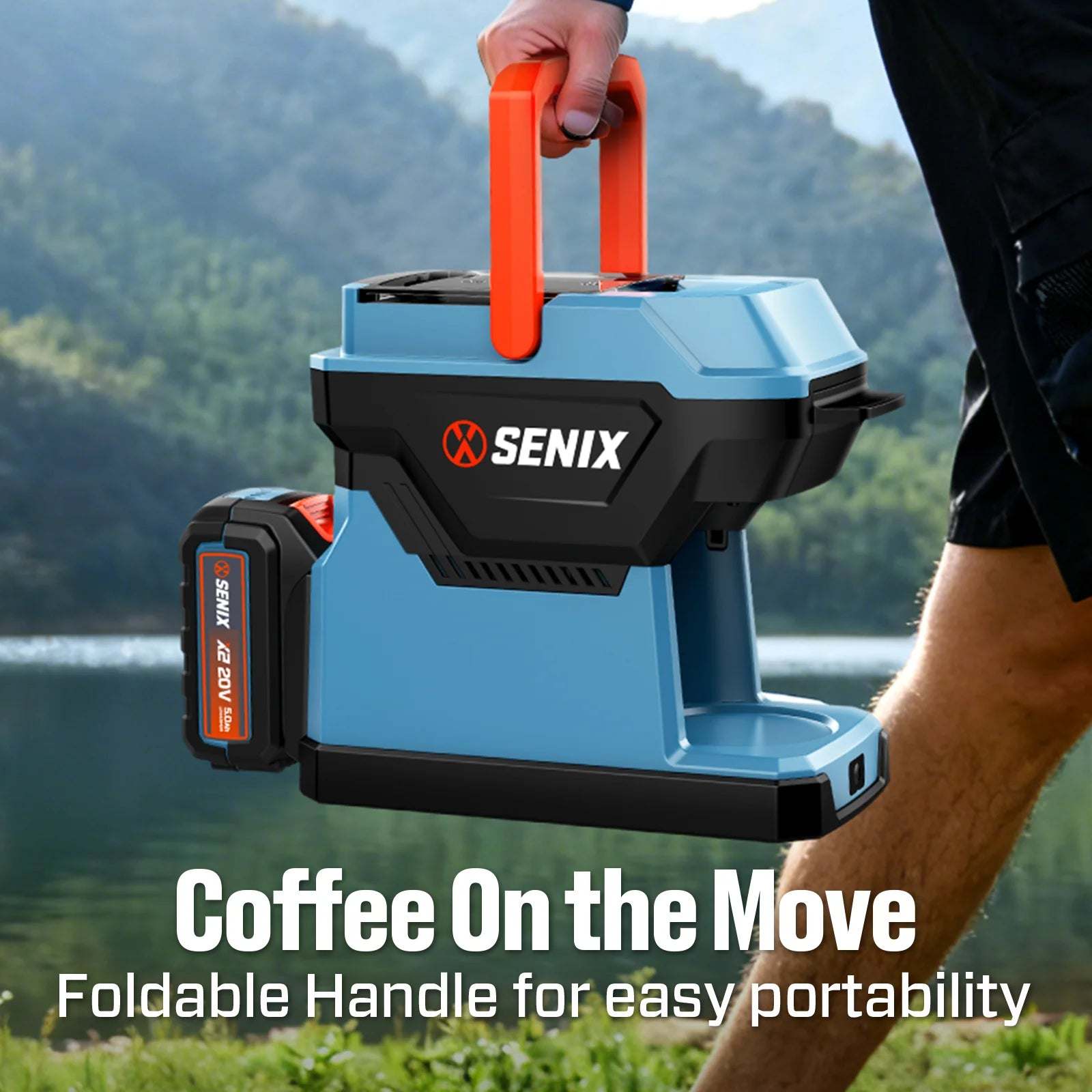 X2 20V Max* Portable Hybrid Coffee Maker (5.0 Ah Battery, Charger & AC Adapter Included)