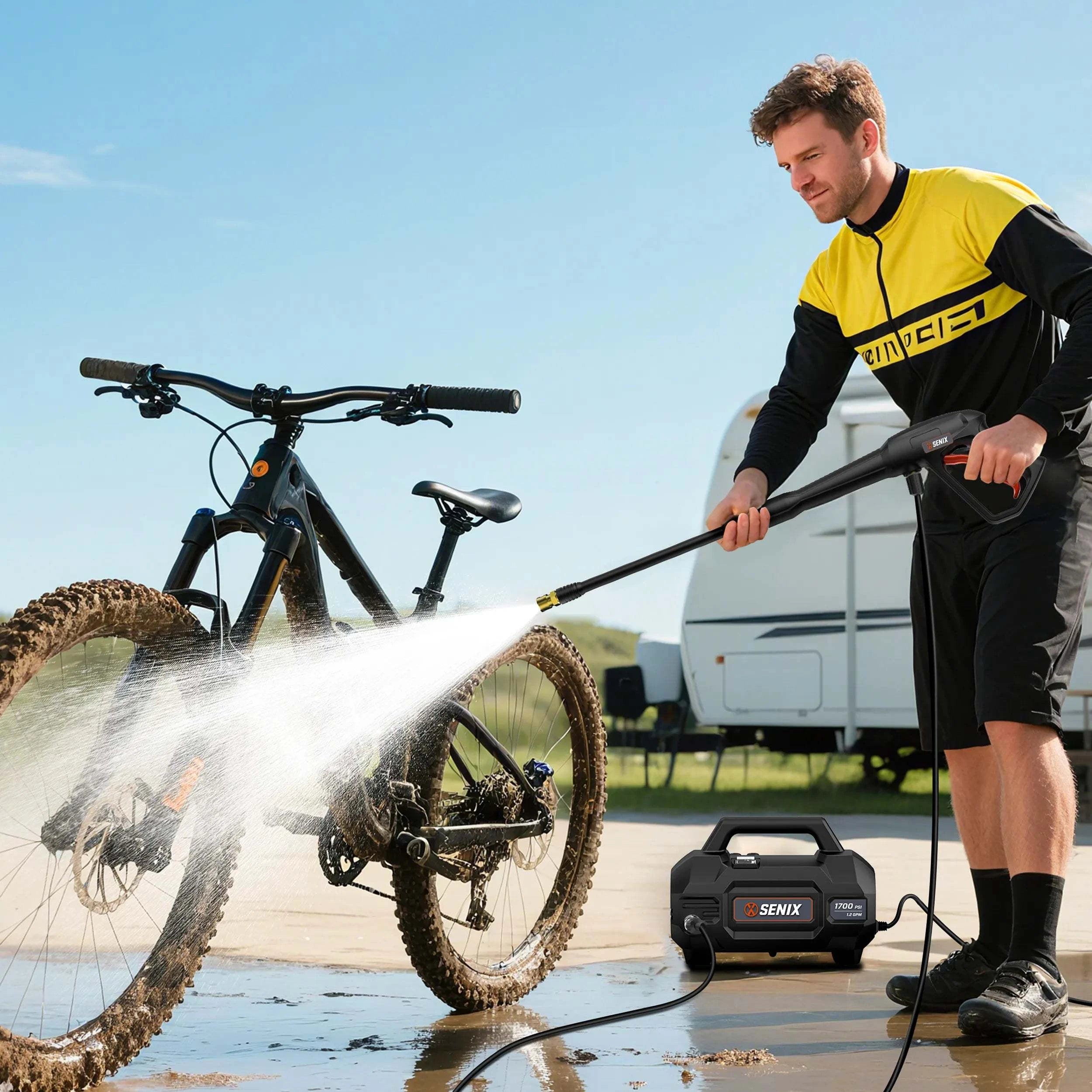 SENIX 1700 PSI 1.2 GPM 13 Amp Electric Pressure Washer | Pressure Washers | SENIX 1700 PSI | SENIX Tools