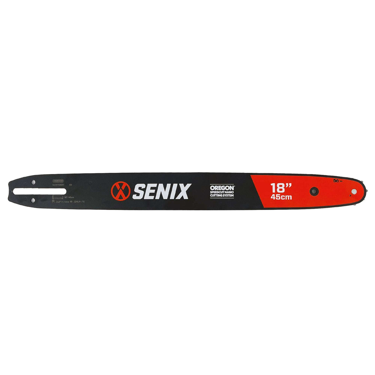18" Oregon® Speedcut Nano Chainsaw Bar for X6 60V Chainsaw | Parts And Accessories | 18" Oregon® Speedcut Nano Chainsaw Bar | SENIX Tools
