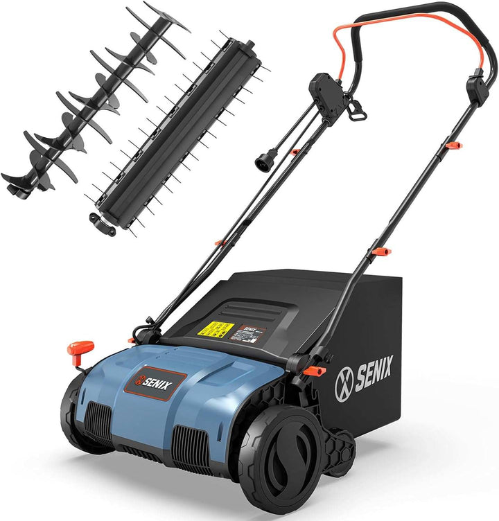 13 Amp 15-Inch Corded Electric Dethatcher & Scarifier Combo