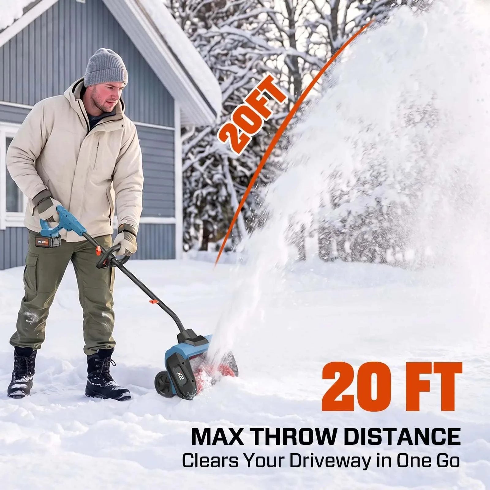 SENIX X2 20V Max 13" Cordless Snow Shovel STX2-L1