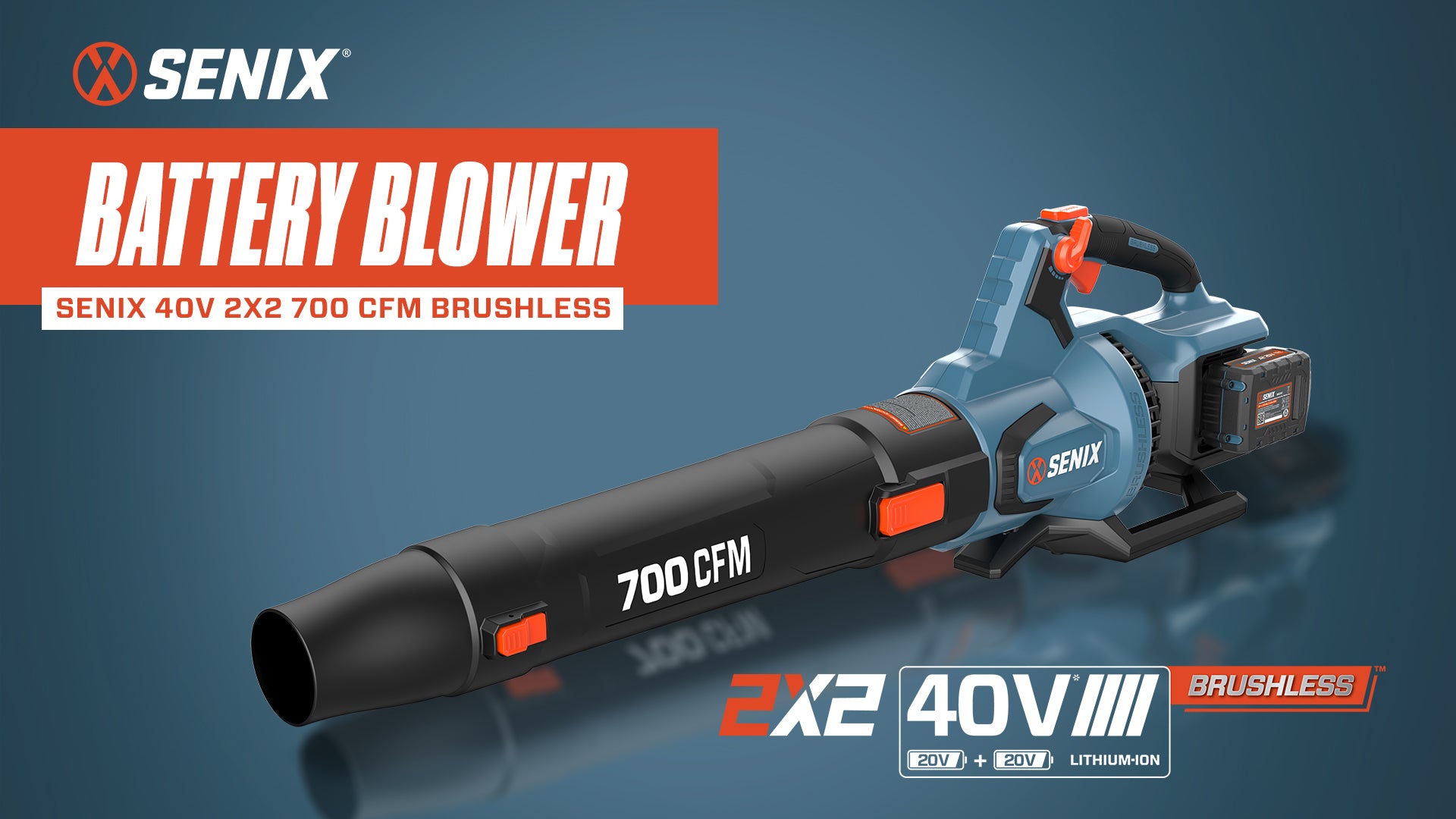 2X2 40V Max* Cordless Leaf Blower, Brushless (2 4.0 Ah Batteries & Charger Included)