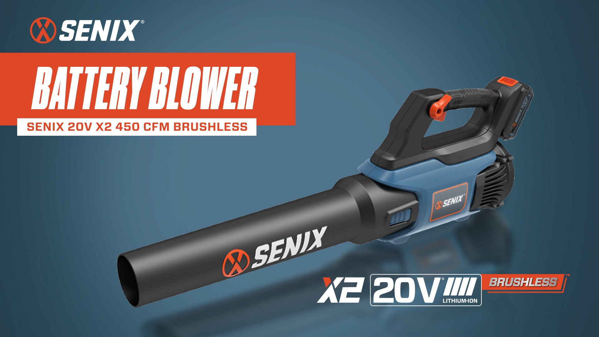 X2 20V Max Cordless Leaf Blower, Brushless (5.0 Ah Battery & Charger Included)