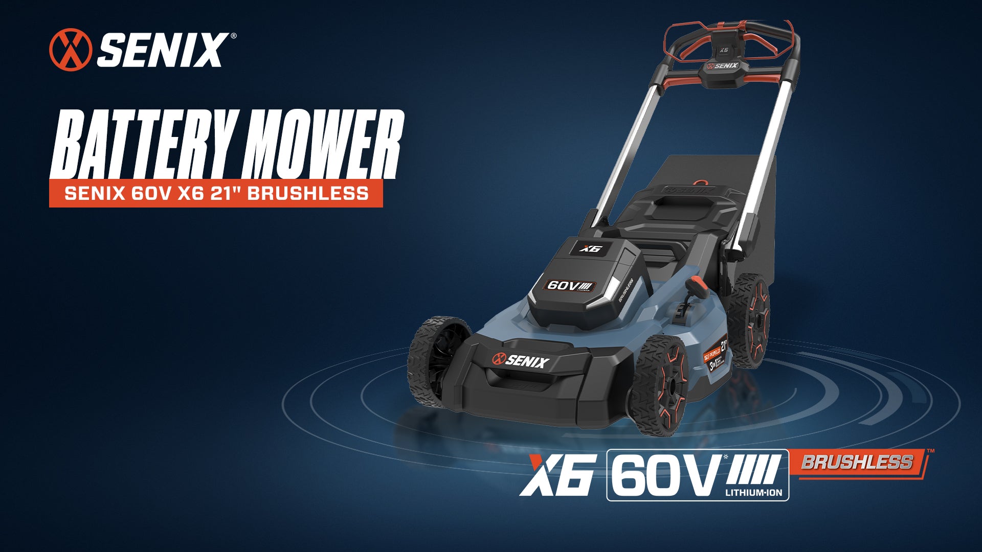 X6 60V Max* 21" Self-Propelled Cordless Lawn Mower, Brushless (8.0 Ah Battery & Charger Included)