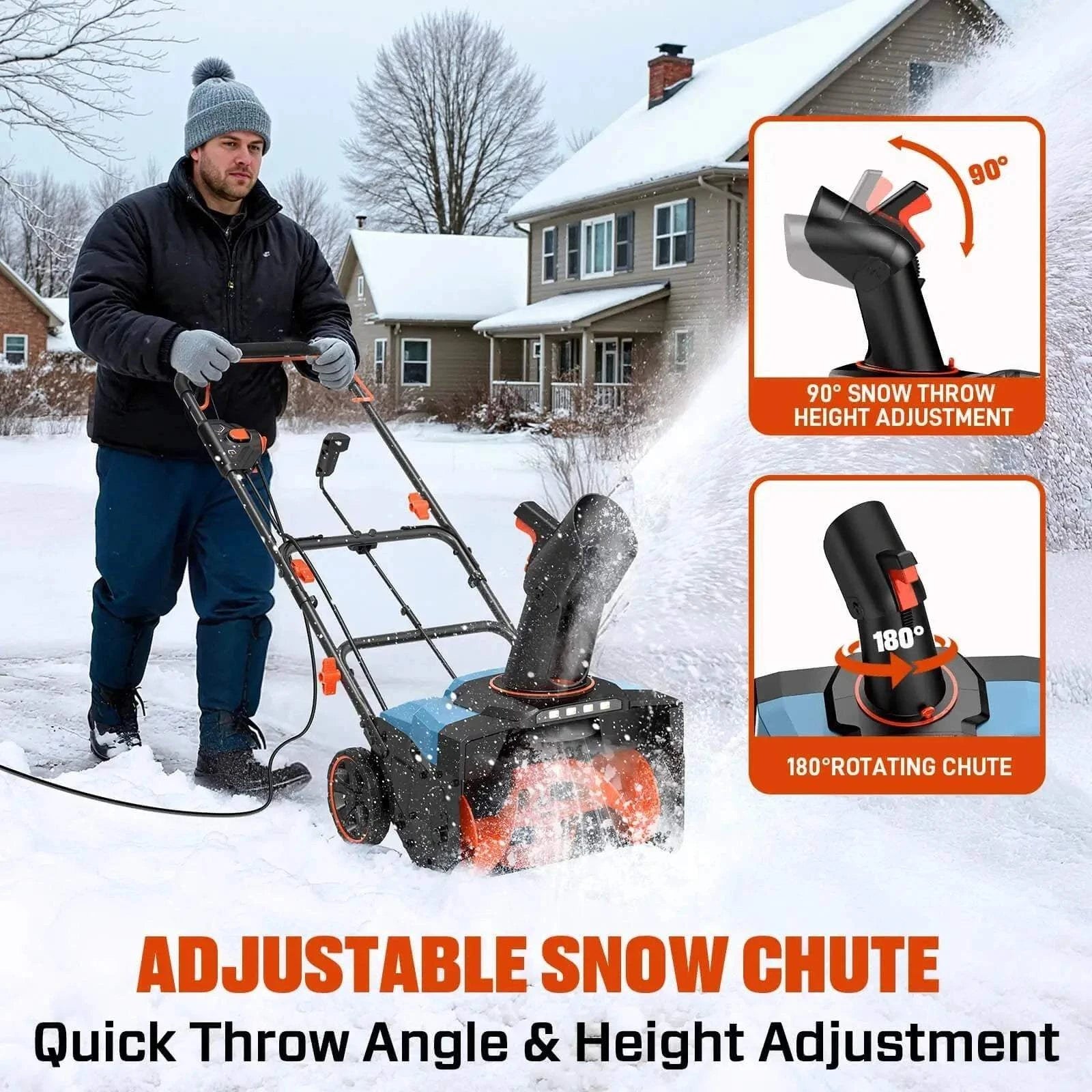 14 Amp 18" Corded Electric Snow Blower