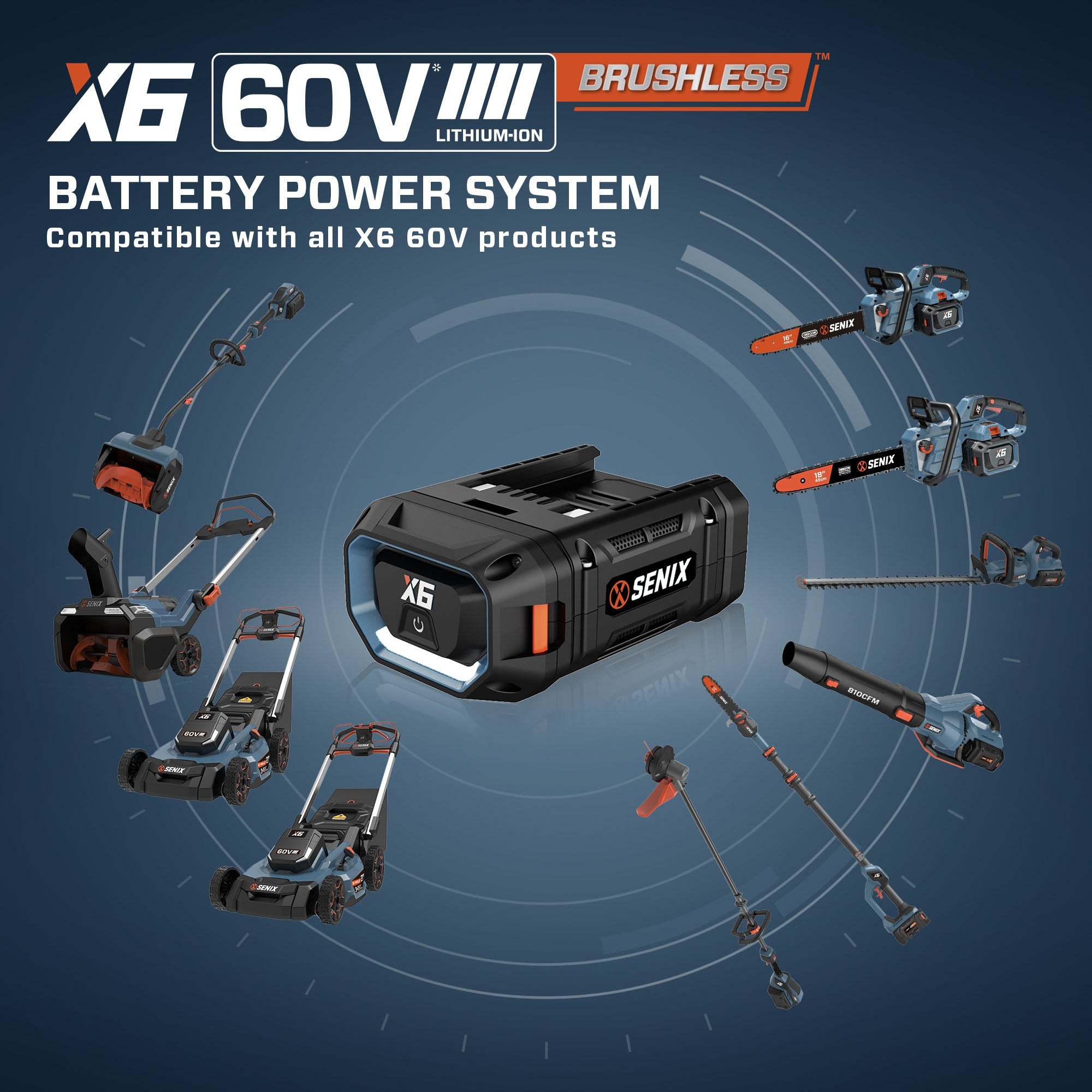 X6 60V Max* 16" Cordless String Trimmer, Brushless (3.0 Ah Battery & Charger Included)