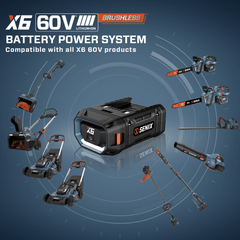 X6 60V Max Cordless Battery Power System | Outdoor Power Tools | SENIX